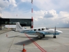 Rzeszów Jasionka. Piper Seneca V. SP-TUC. Właściciel: Ośrodek Szkolenia Politechniki Rzeszowskiej (kwiecień 2012).